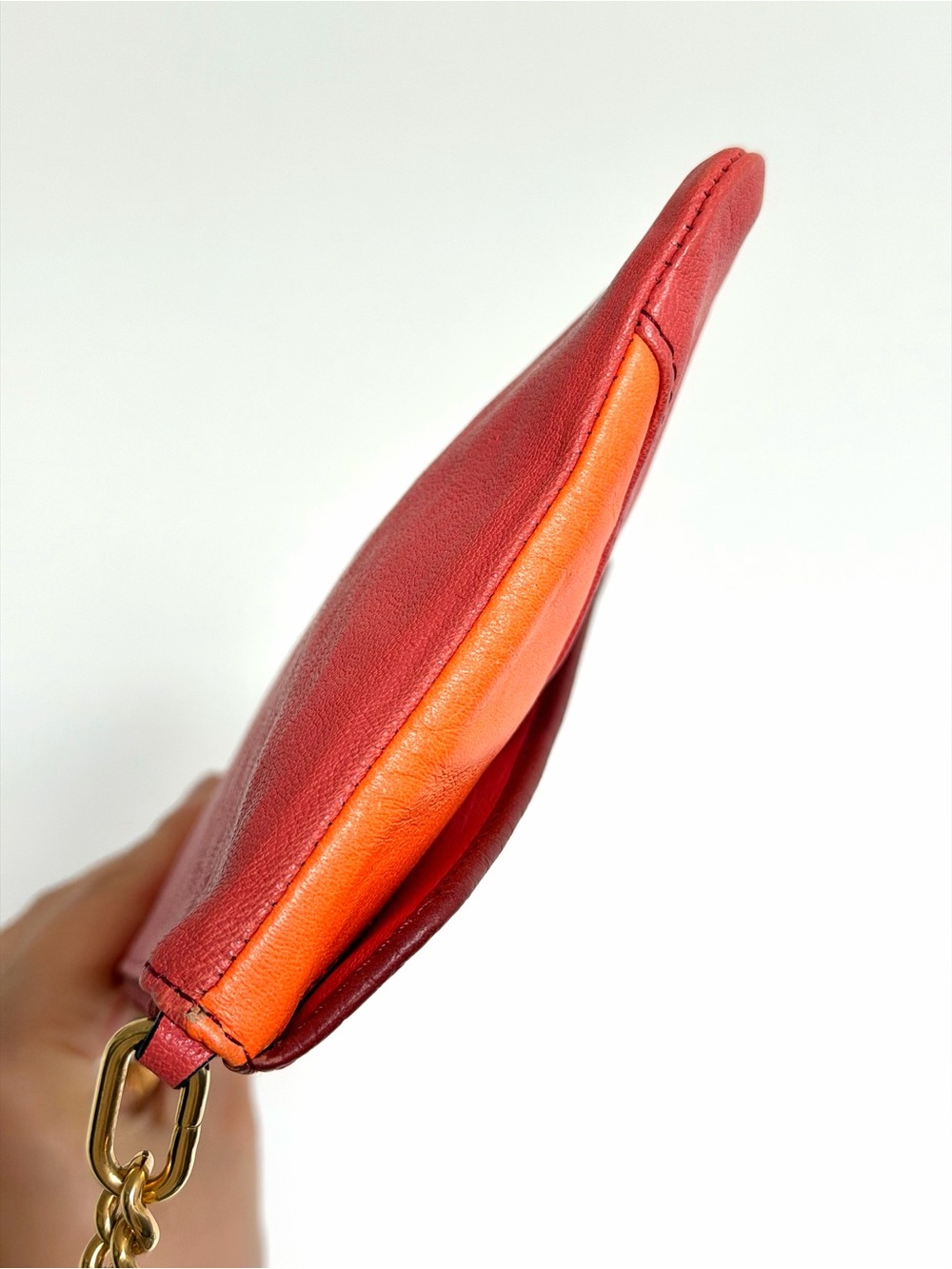 Chloe Multicolor Leather Envelope Flap Chain Clutch - Picture 3 of 15